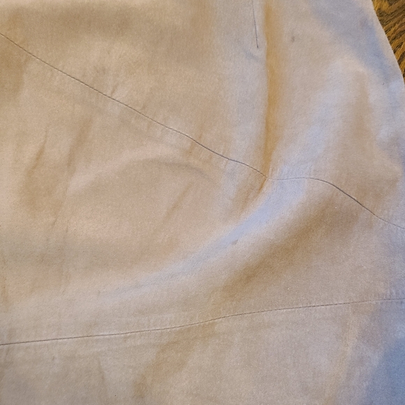 INC International Concepts Tan Brown Genuine Leather Straight Skirt 12 - Picture 8 of 10